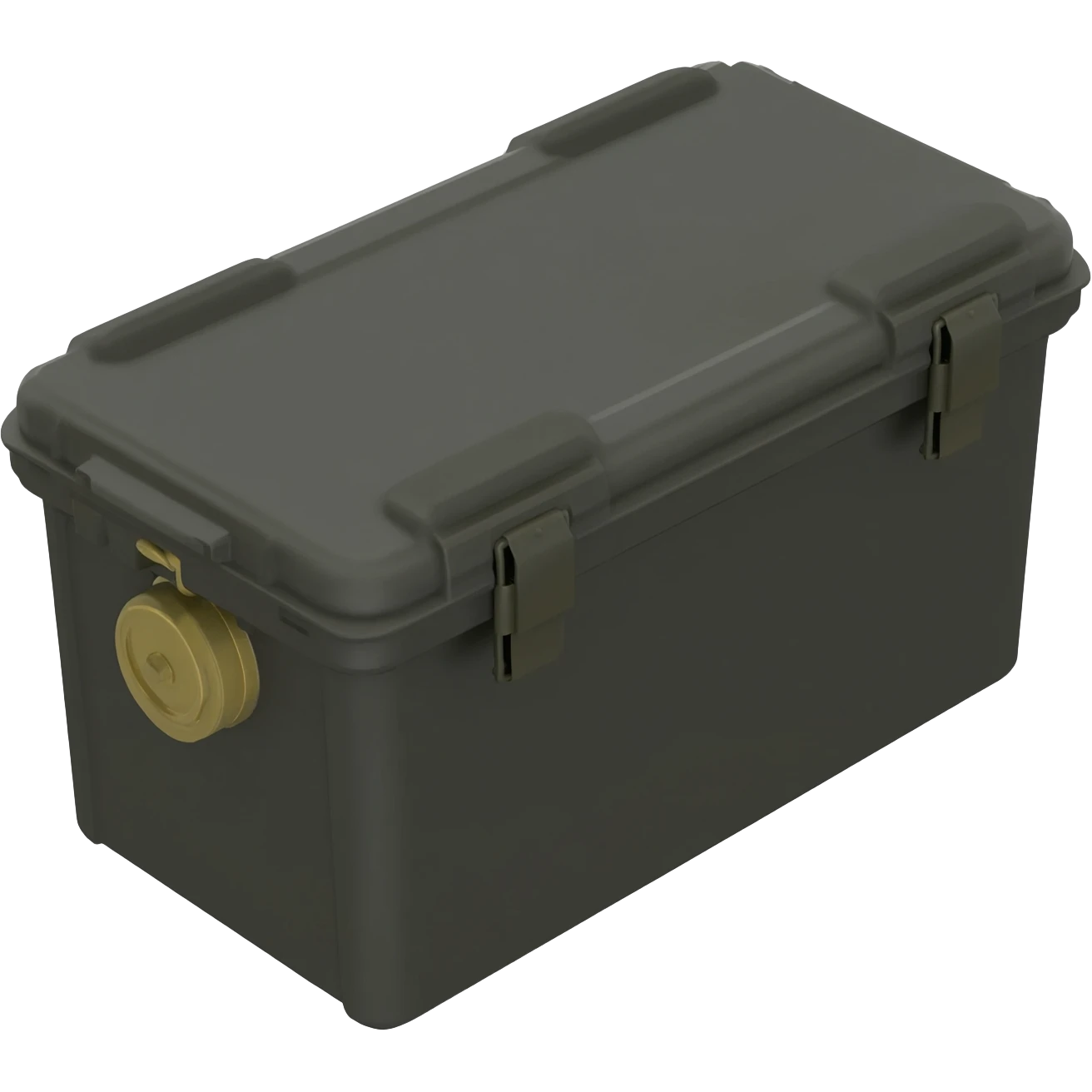 black military ammo box view from 35 degres emoji