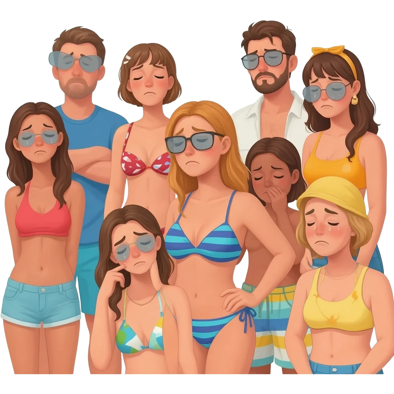 everyone was hungover and sluggish, and by the time we got to the beach club, the girls were grumbling emoji