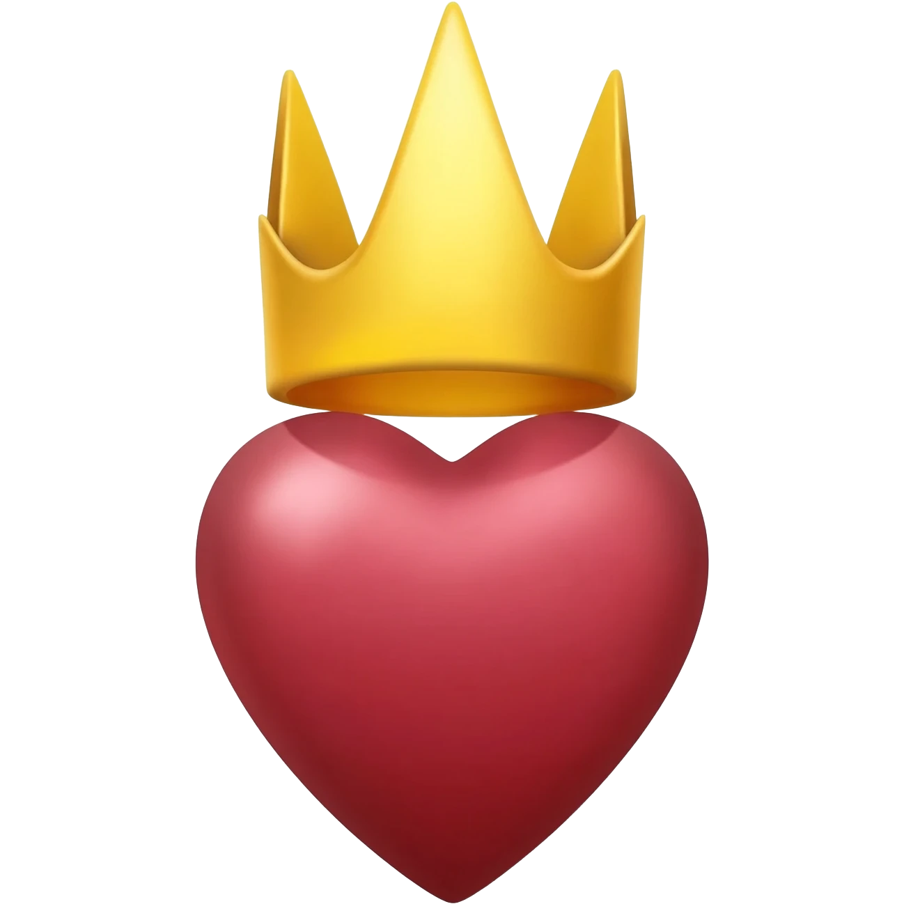 Double cœur sacré, couronné et coiffé d’un ceoix emoji
