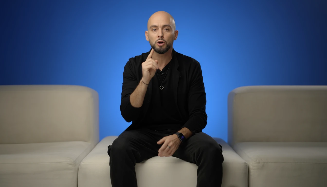 Сделай точно такую же картинку, только герой лысый emoji