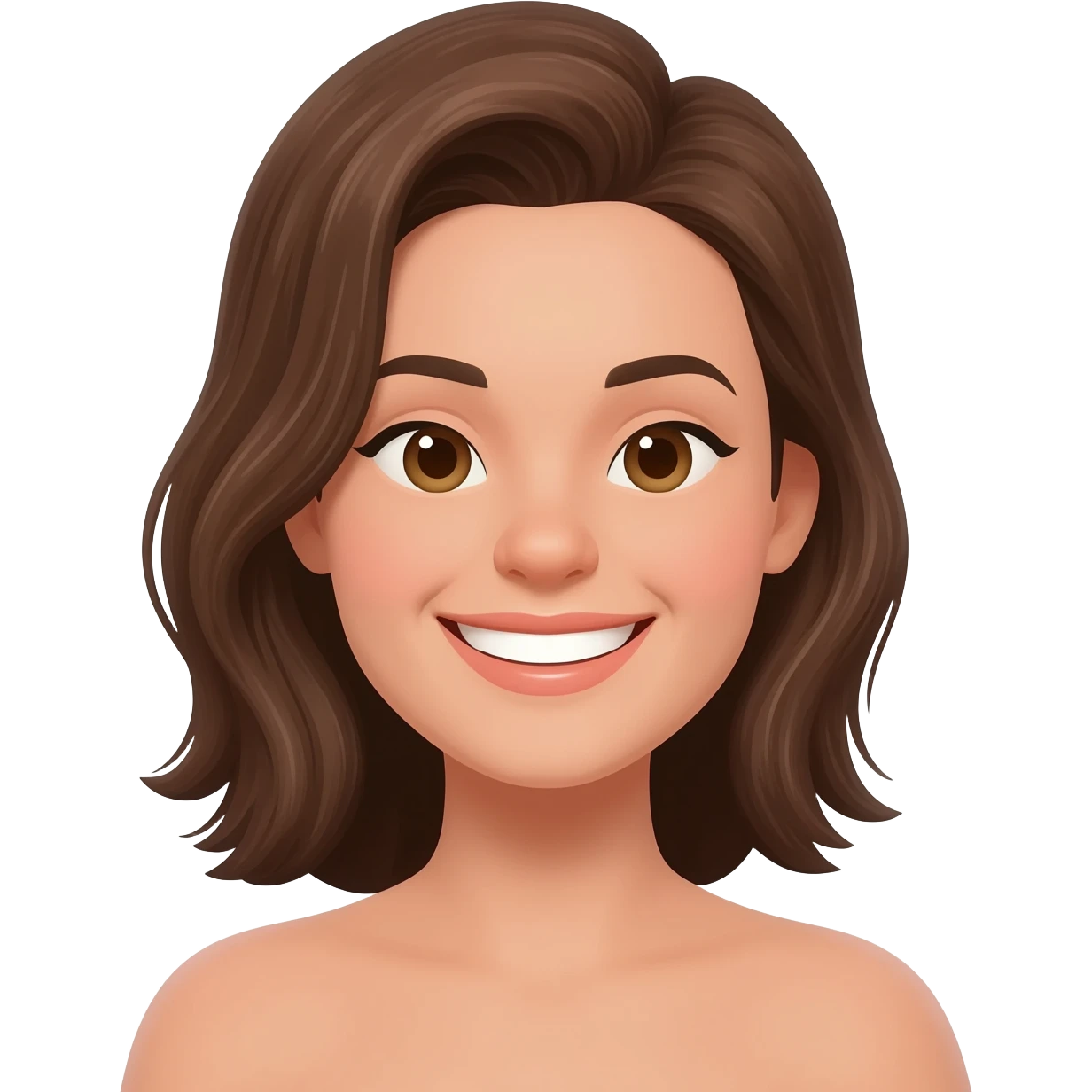 naked happy woman emoji