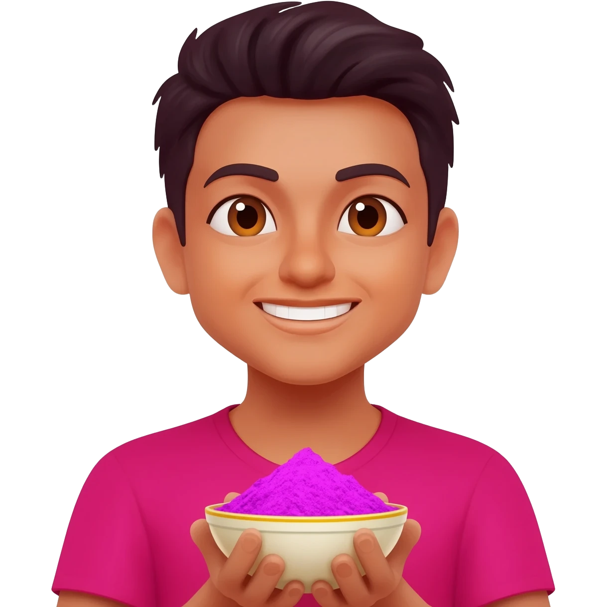 Saying will you play holi emoji