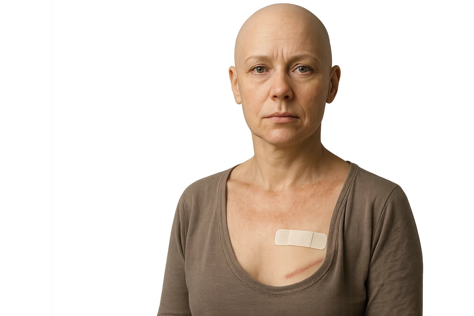 donna con tumore al seno,+ iperrealistico 4k emoji