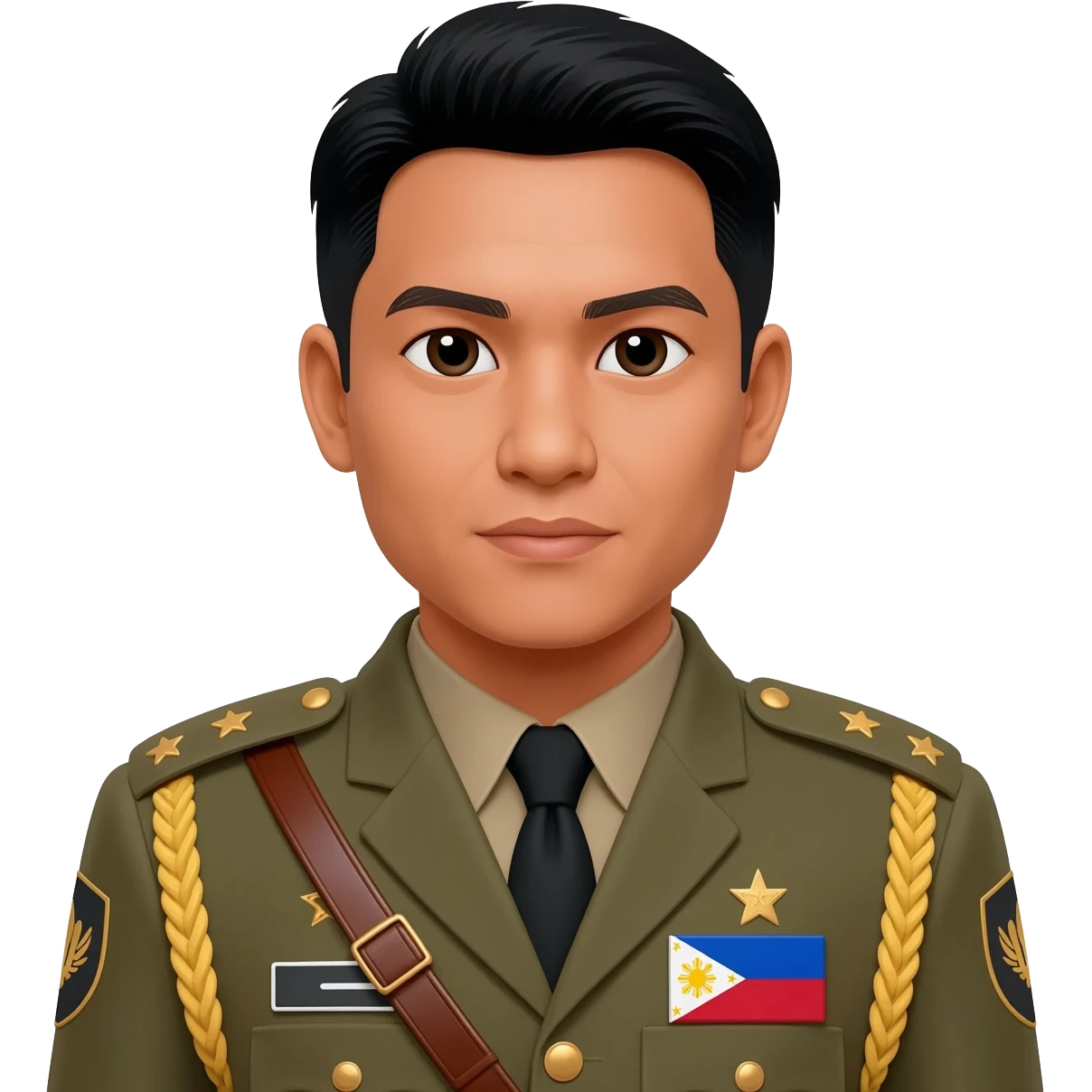 Filipino man event Marshall uniform emoji