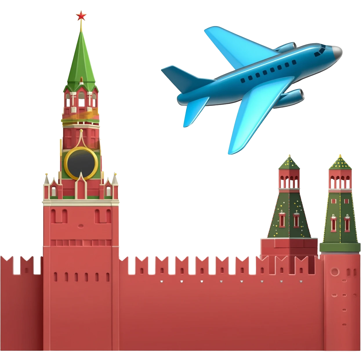 самолёт который летит в 2 башни emoji