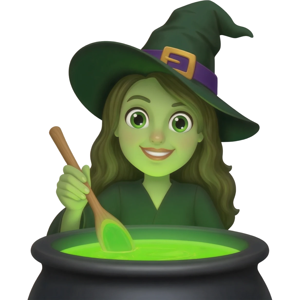 green witch cooking potion emoji
