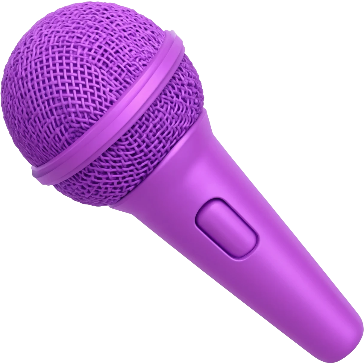 Purple microphone emoji