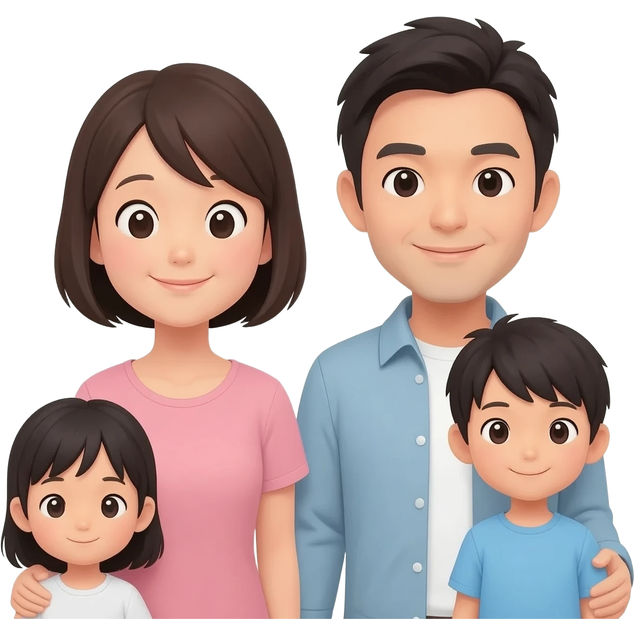 japan family mother and father with children emoji