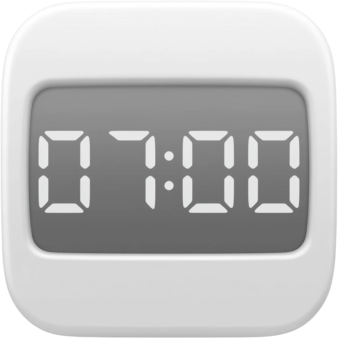 white alarm clock emoji