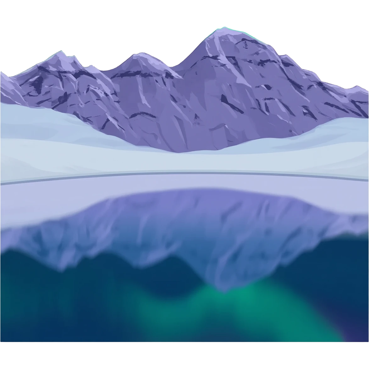 mountain aurora borealis emoji