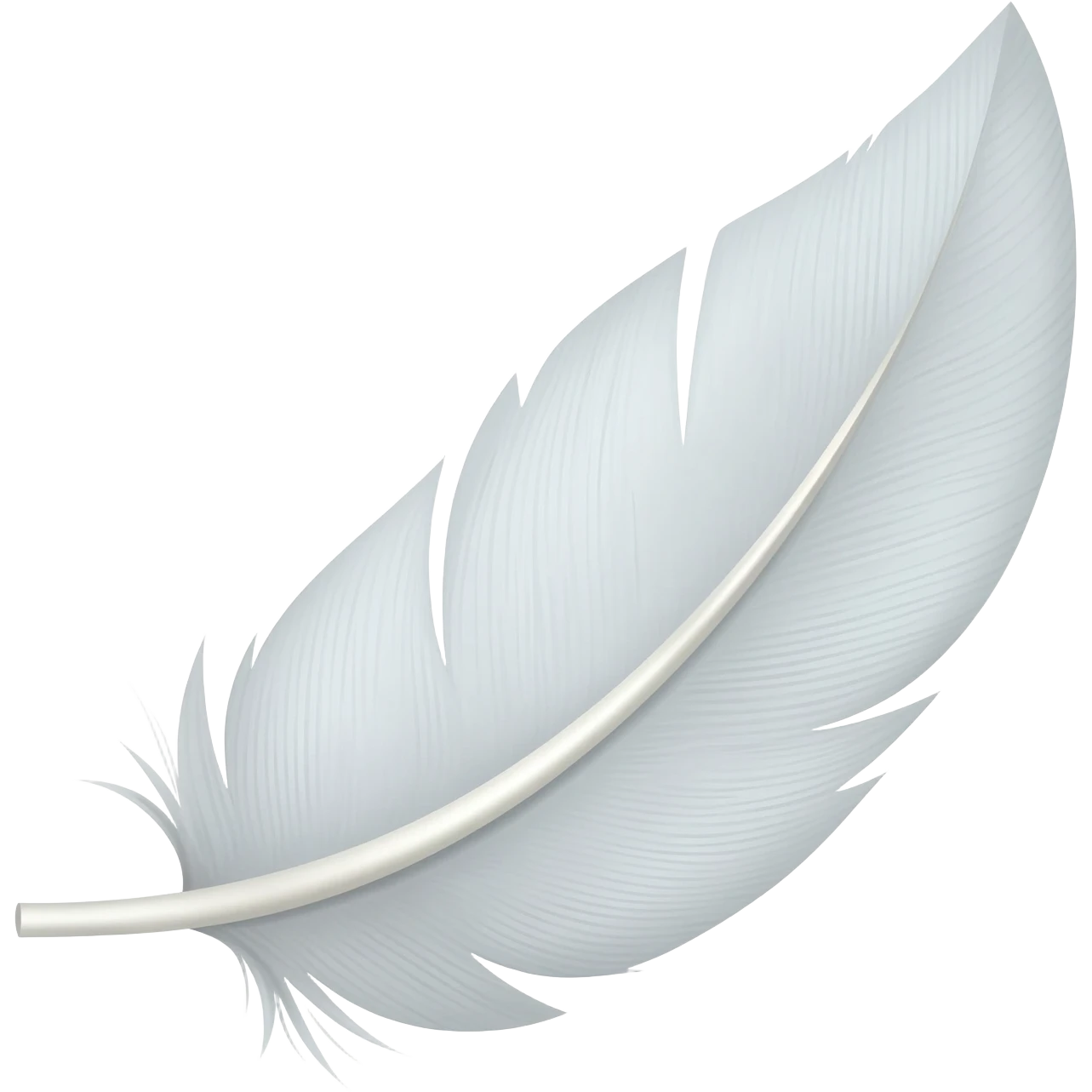 White feather emoji emoji