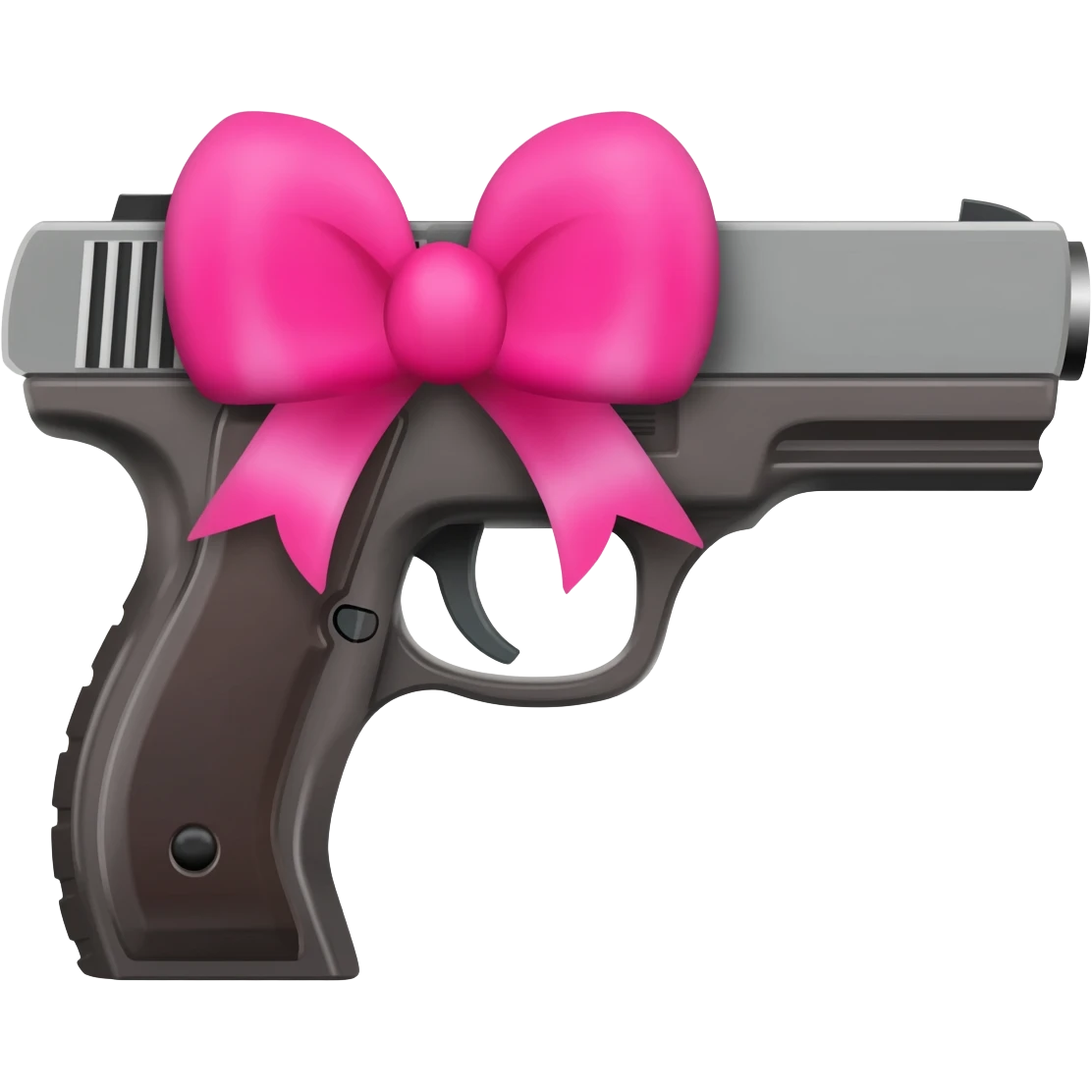gun with pink bow emoji