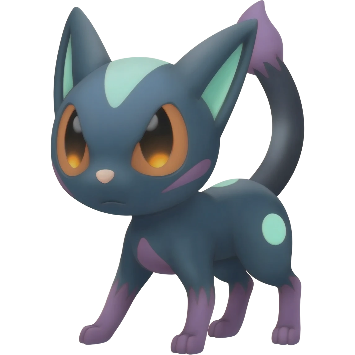 Umbreon-Litten-Sylveon-hybrid-animal-Fakémon-Pokémon-fusion emoji