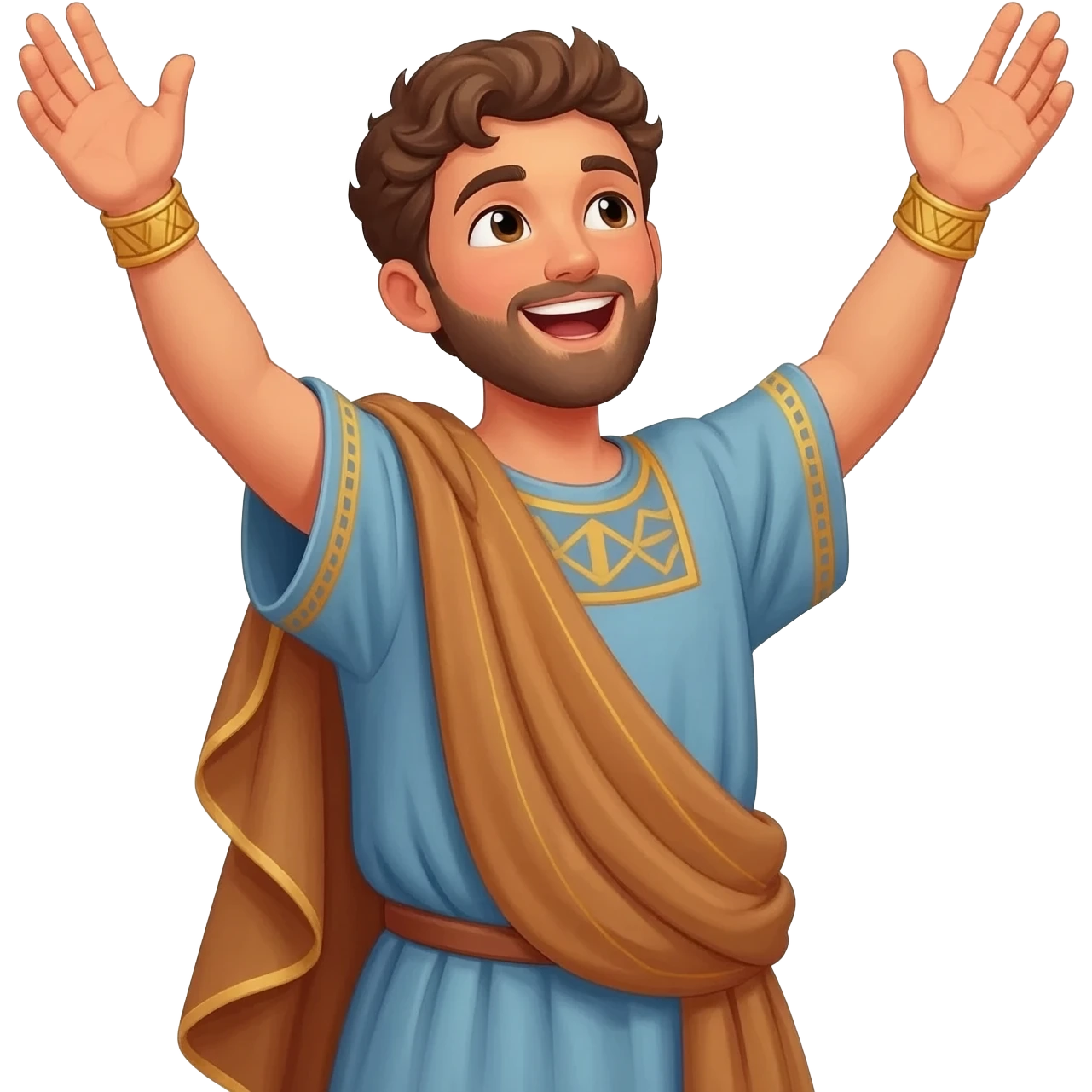  парень раскидвается радостно вверх  денгами,  времена древнего иерумалима  emoji