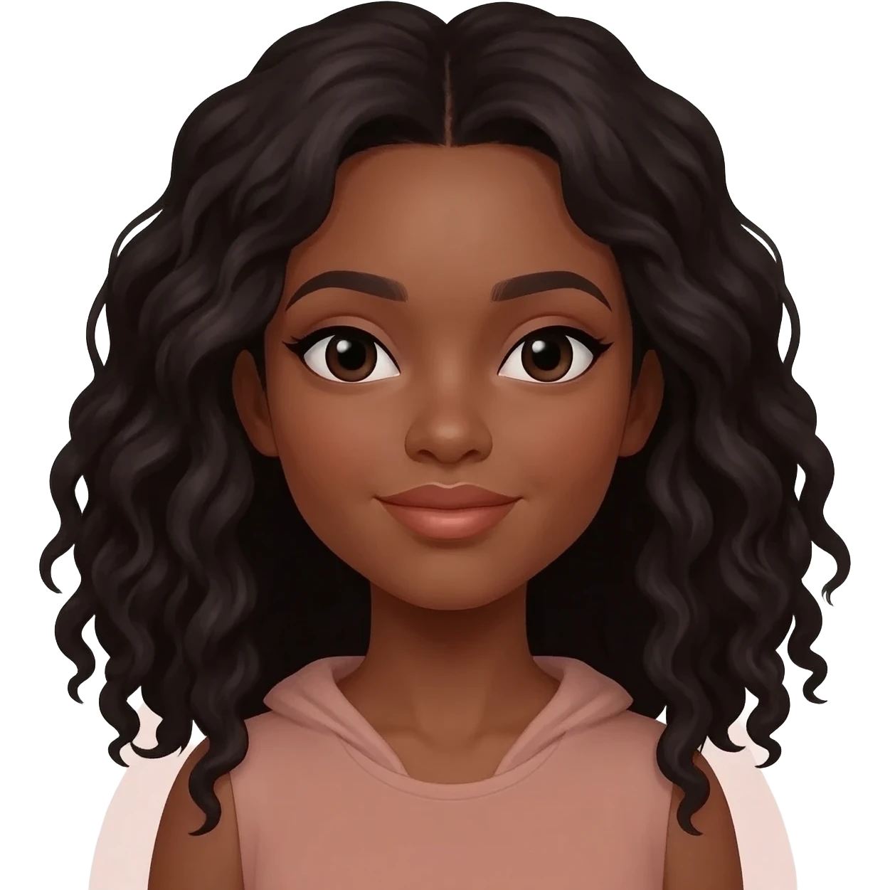 african american female light  skin tone emoji