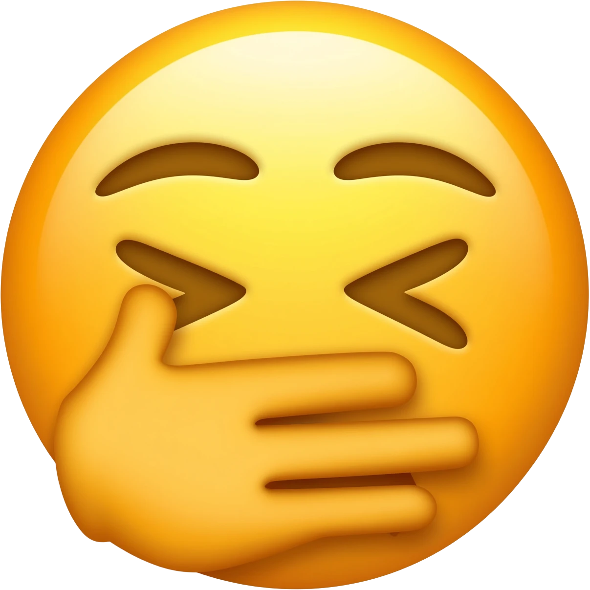 Bostezo emoji con la mano tapandose la boca emoji
