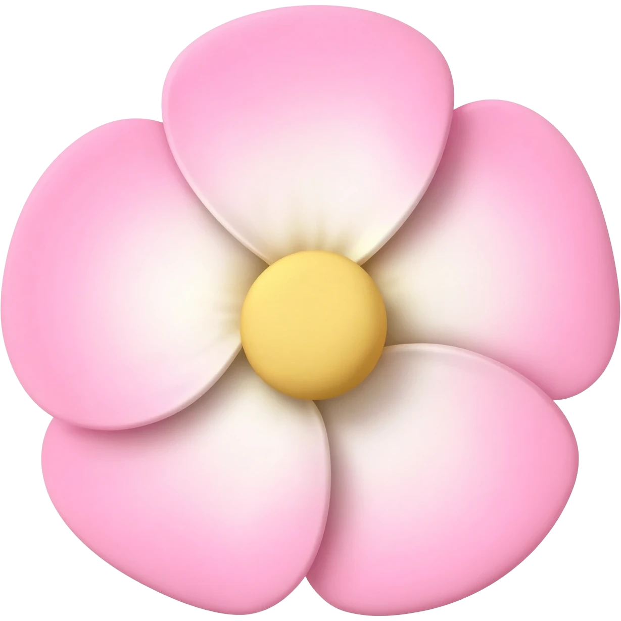 fiore rosa e bianco emoji