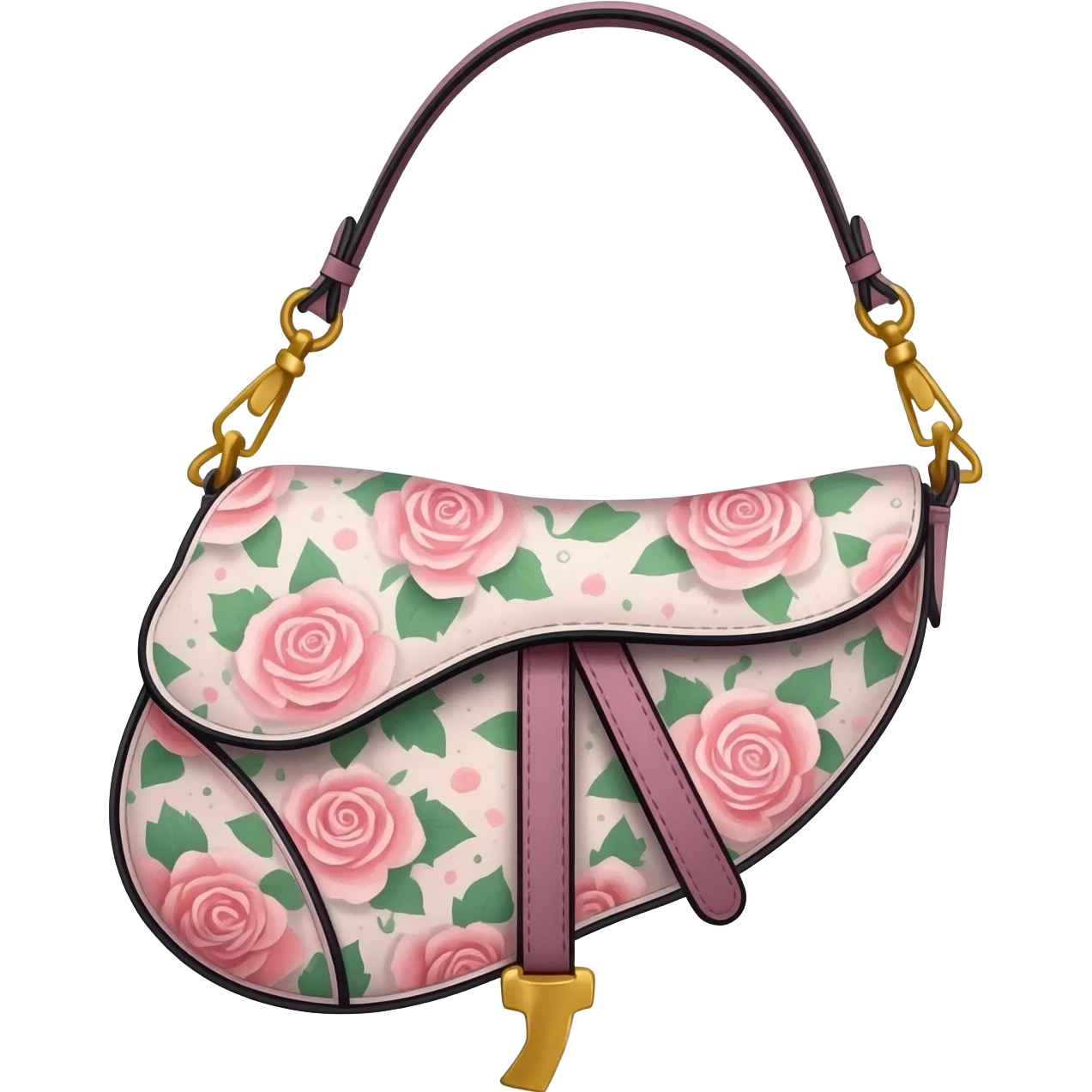 floral dior saddle bag emoji