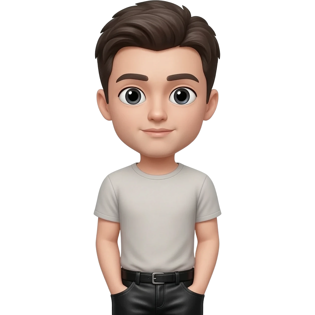 White guy leather pants emoji