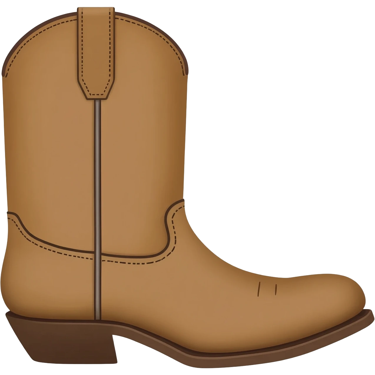 Outline of men’s cowboy boots emoji