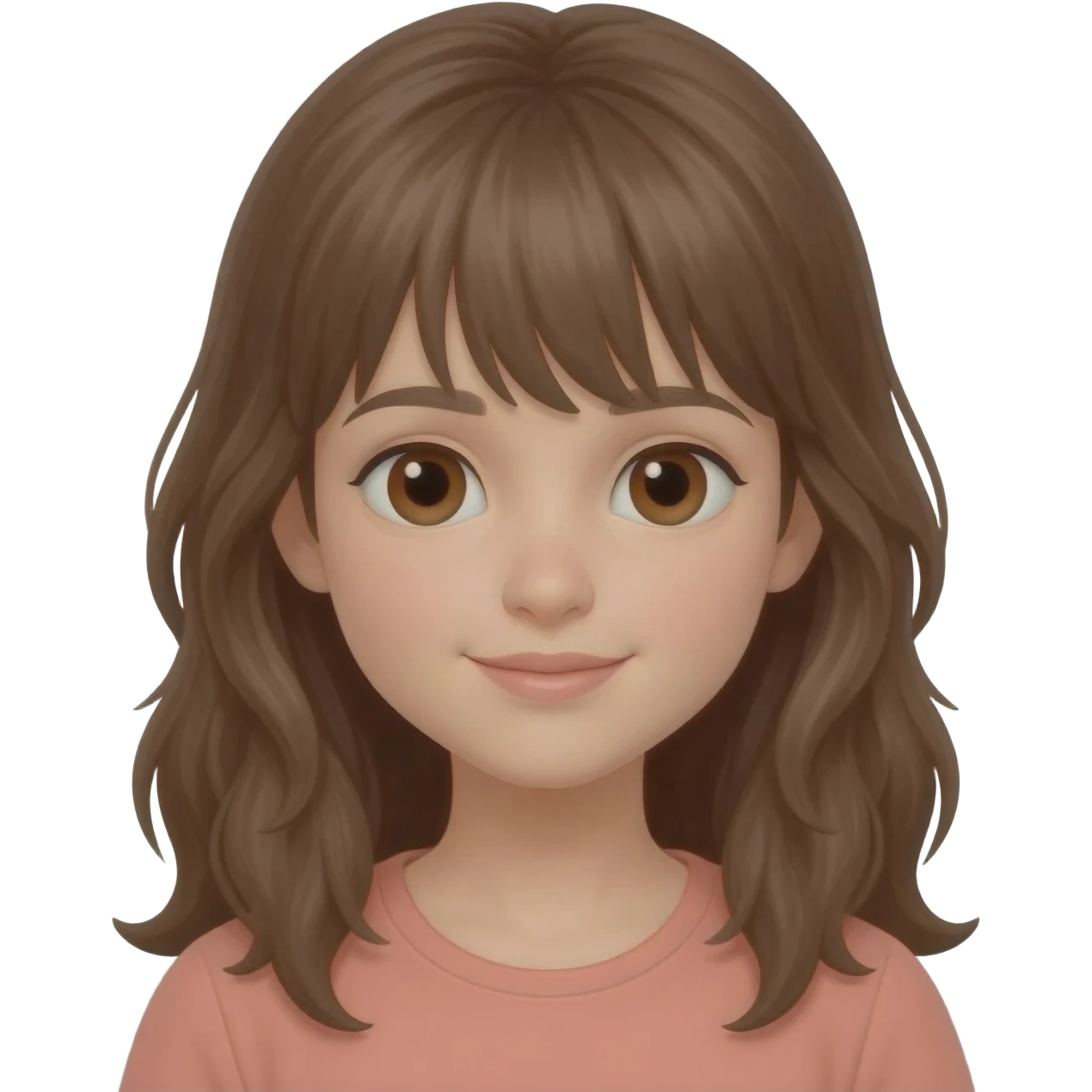 12 yaşında kumrak kahverengi gözlü güzel bir kız emoji