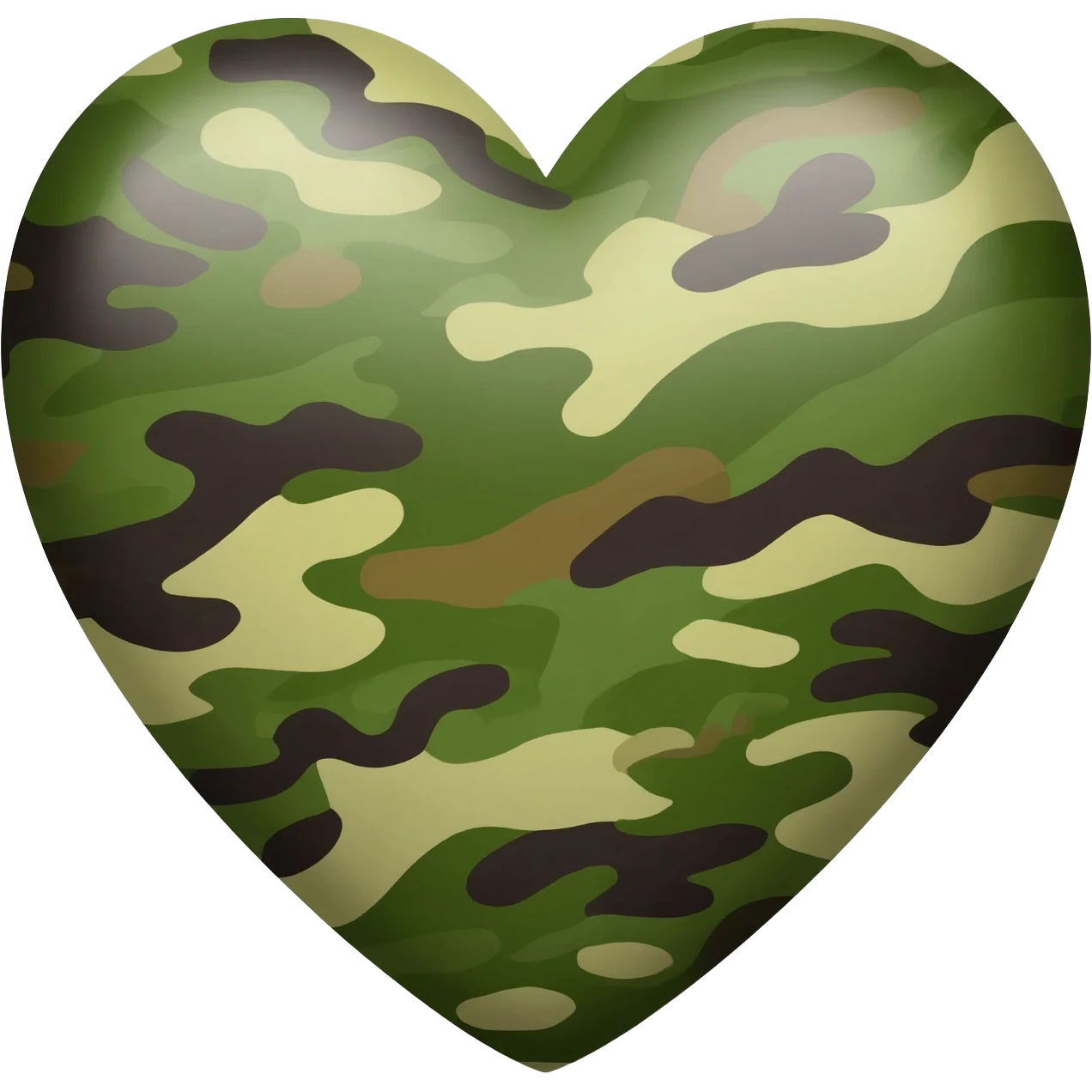 camouflage  heart emoji