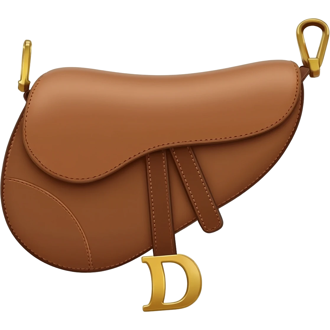 brown dior saddle bag emoji