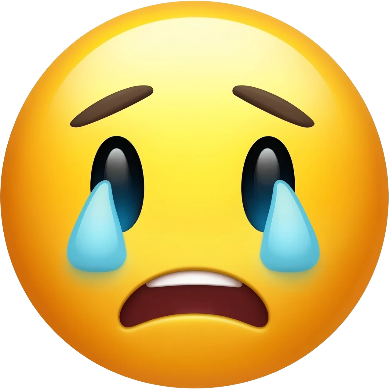 Smiley Face tried scared with bags under eyes emoji