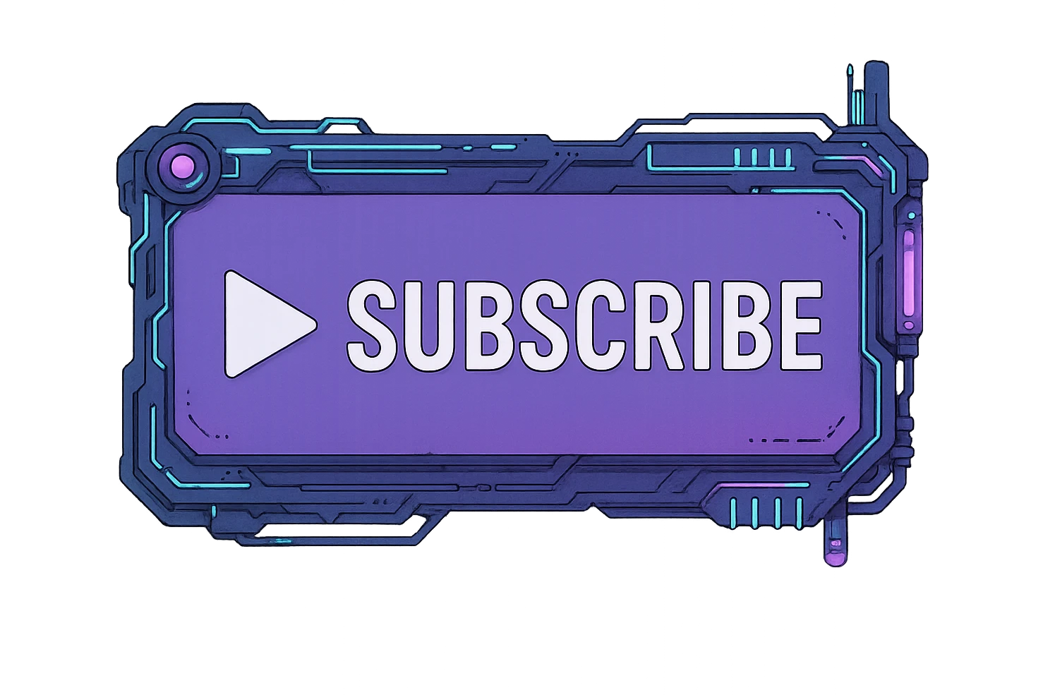 a lavender "subscribe" button with a triangle, future, cyberpunk

 emoji