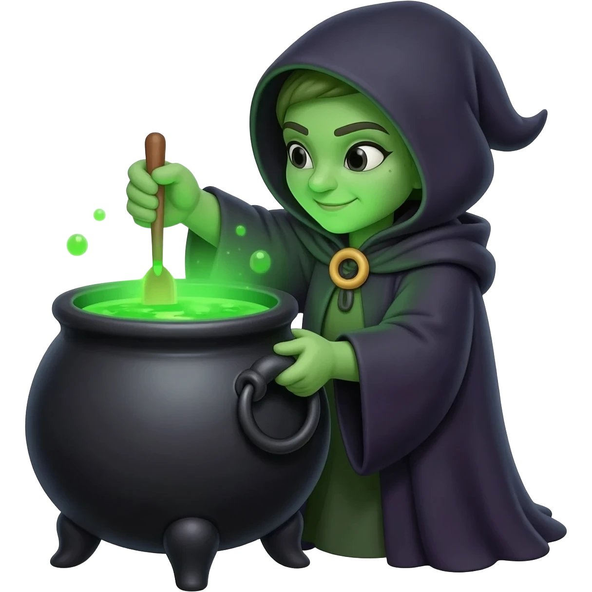 green witch cooking potion emoji