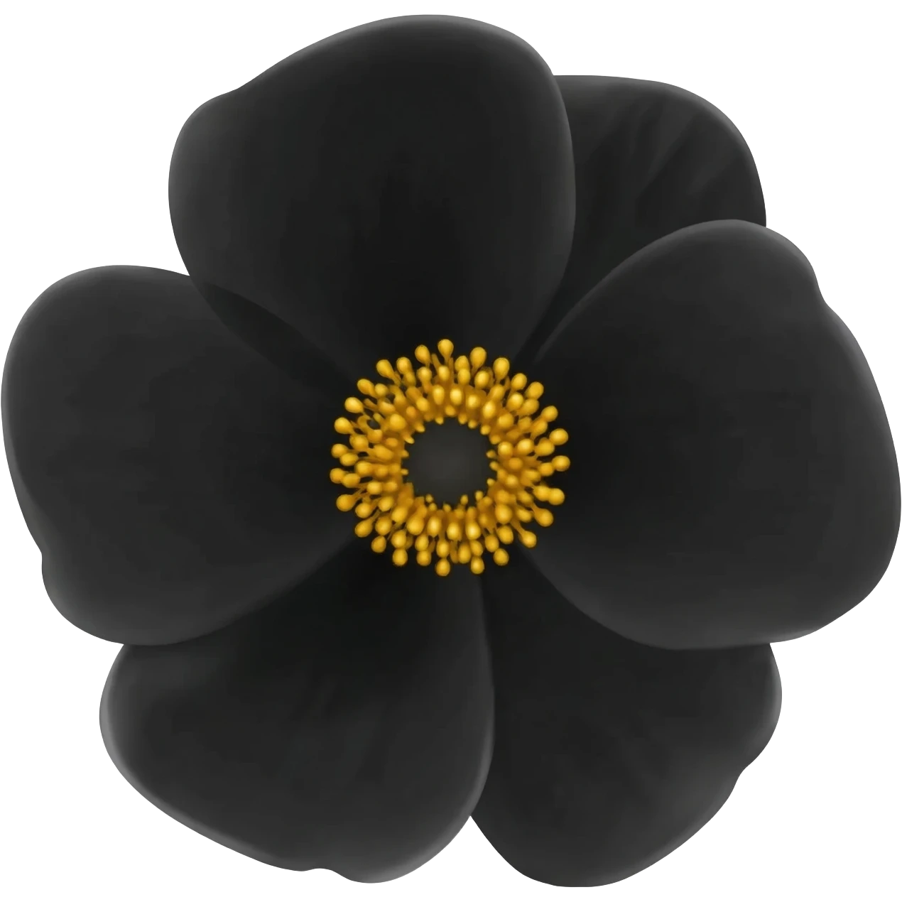 Flor de color negro emoji