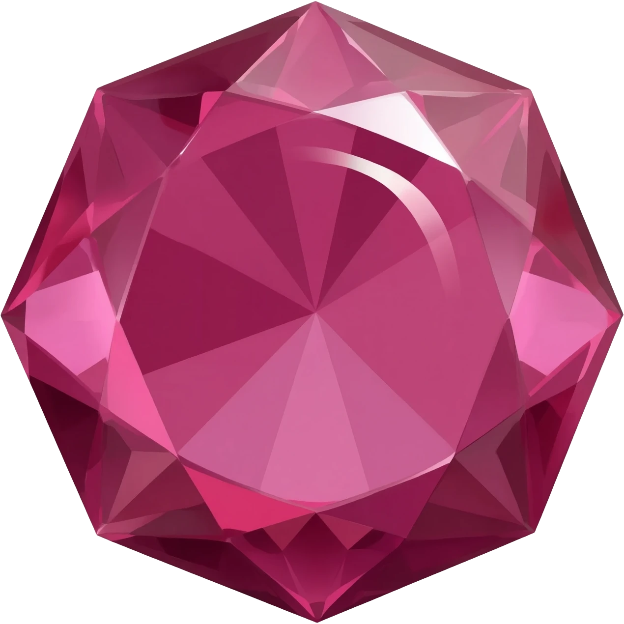 5. giant ruby gemstone shining emoji