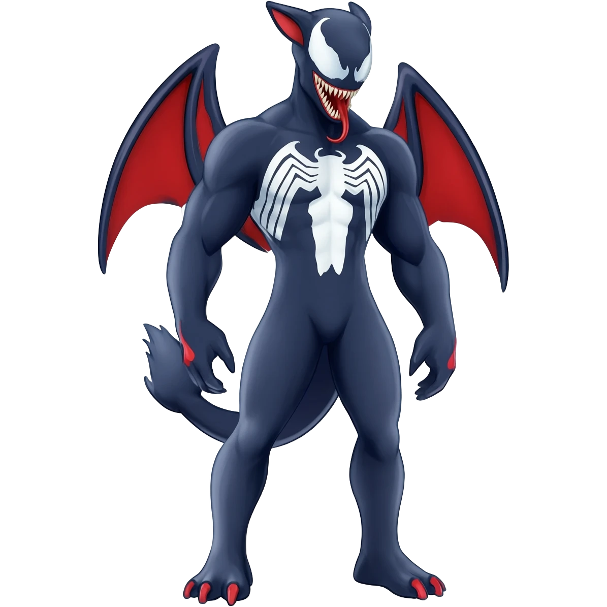 Venom-Zekrom-Salandit-Sneasel-fusion, full body emoji