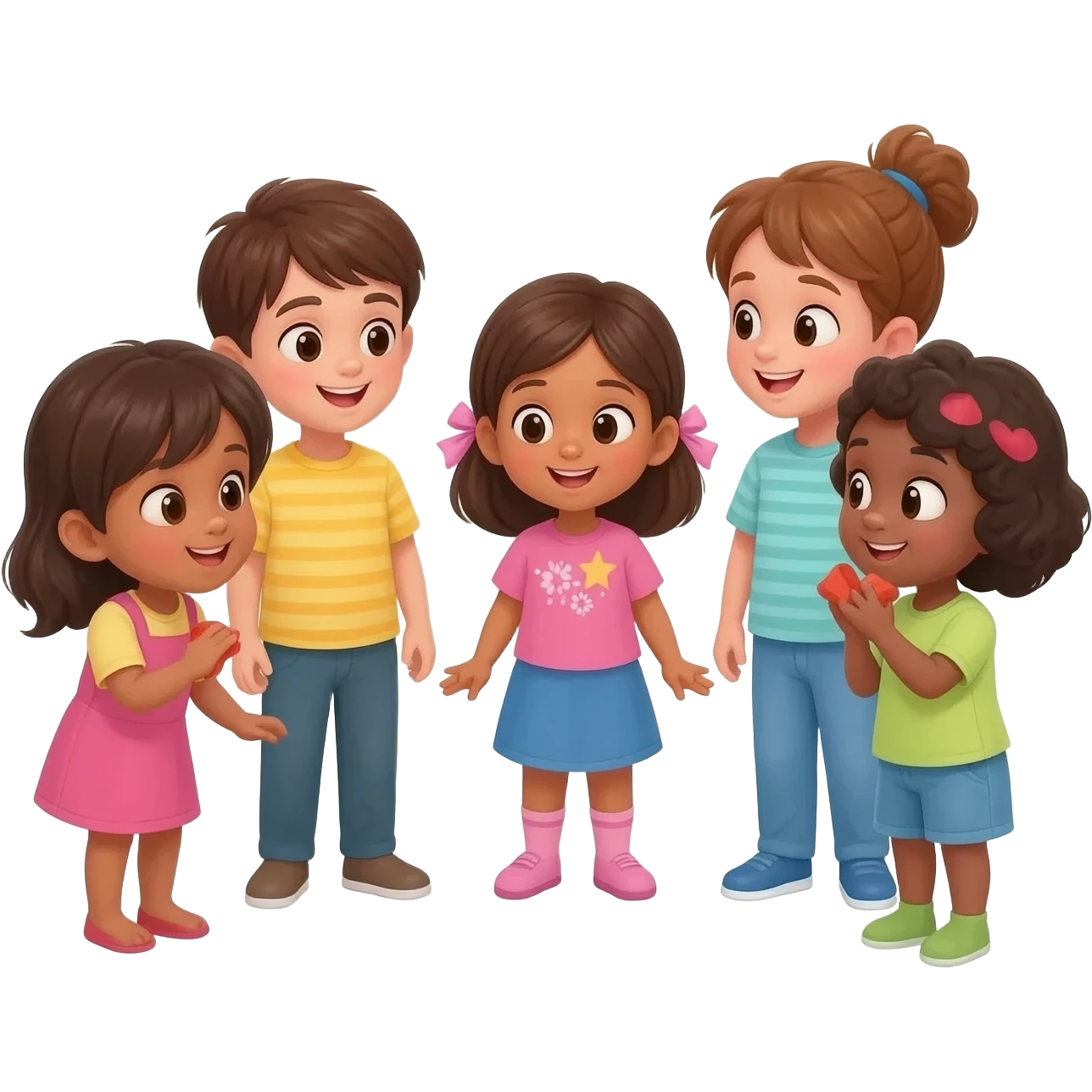 children taking turns emoji