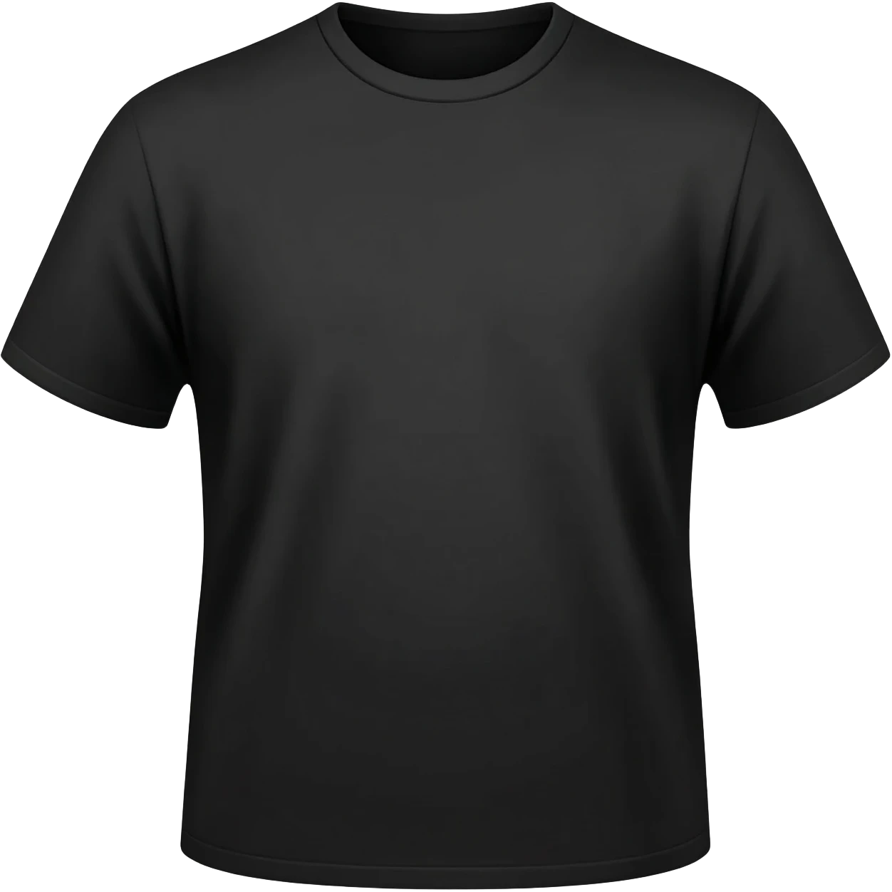 Black t-shirt emoji