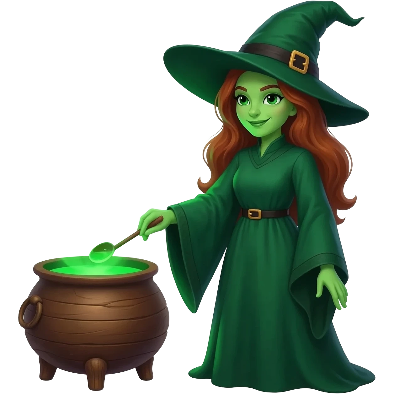 green witch cooking potion emoji