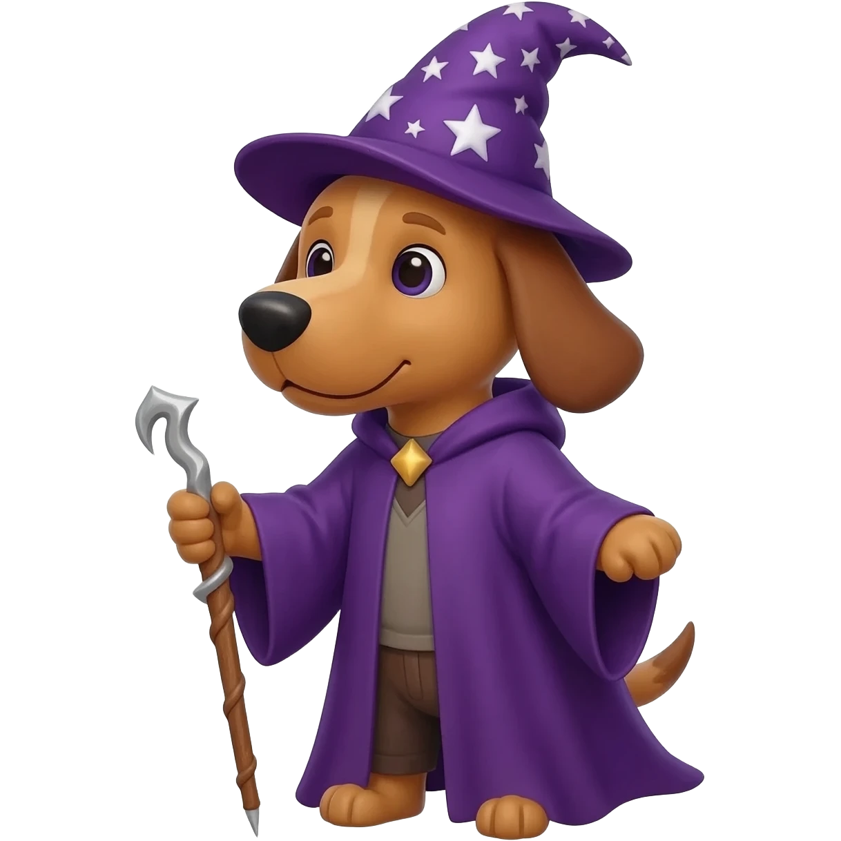 Dog wizard emoji