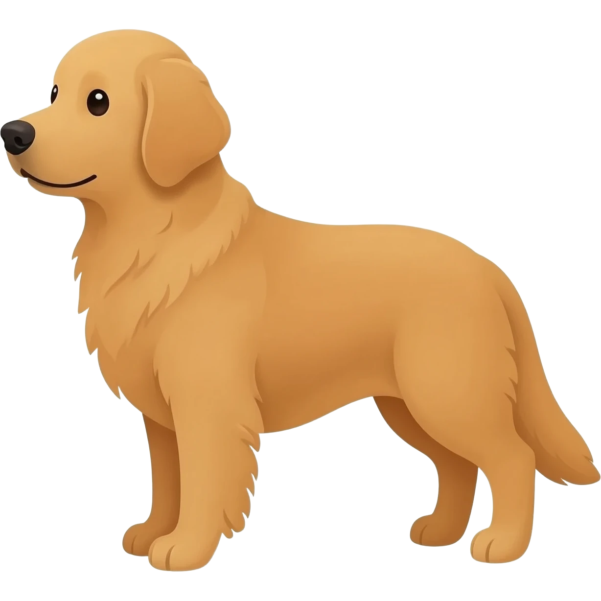 Golden retriever dog emoji