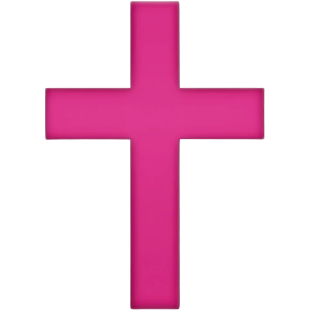 Orthodox cross pink emoji