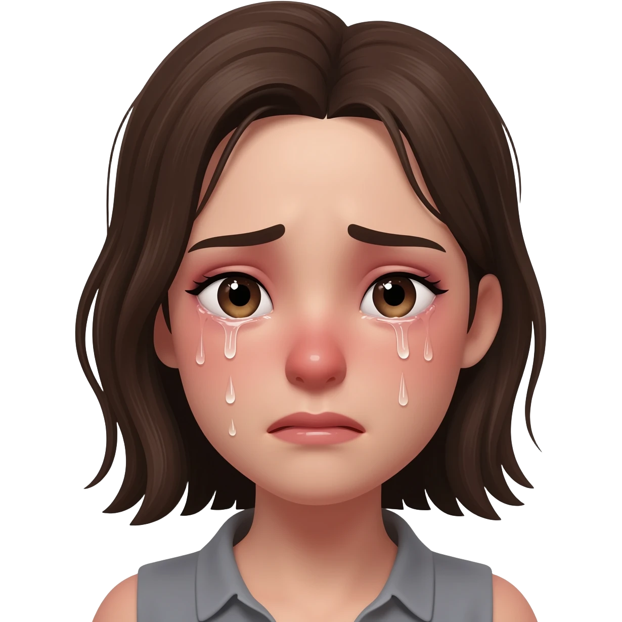 Heart broken girl tha is crying emoji