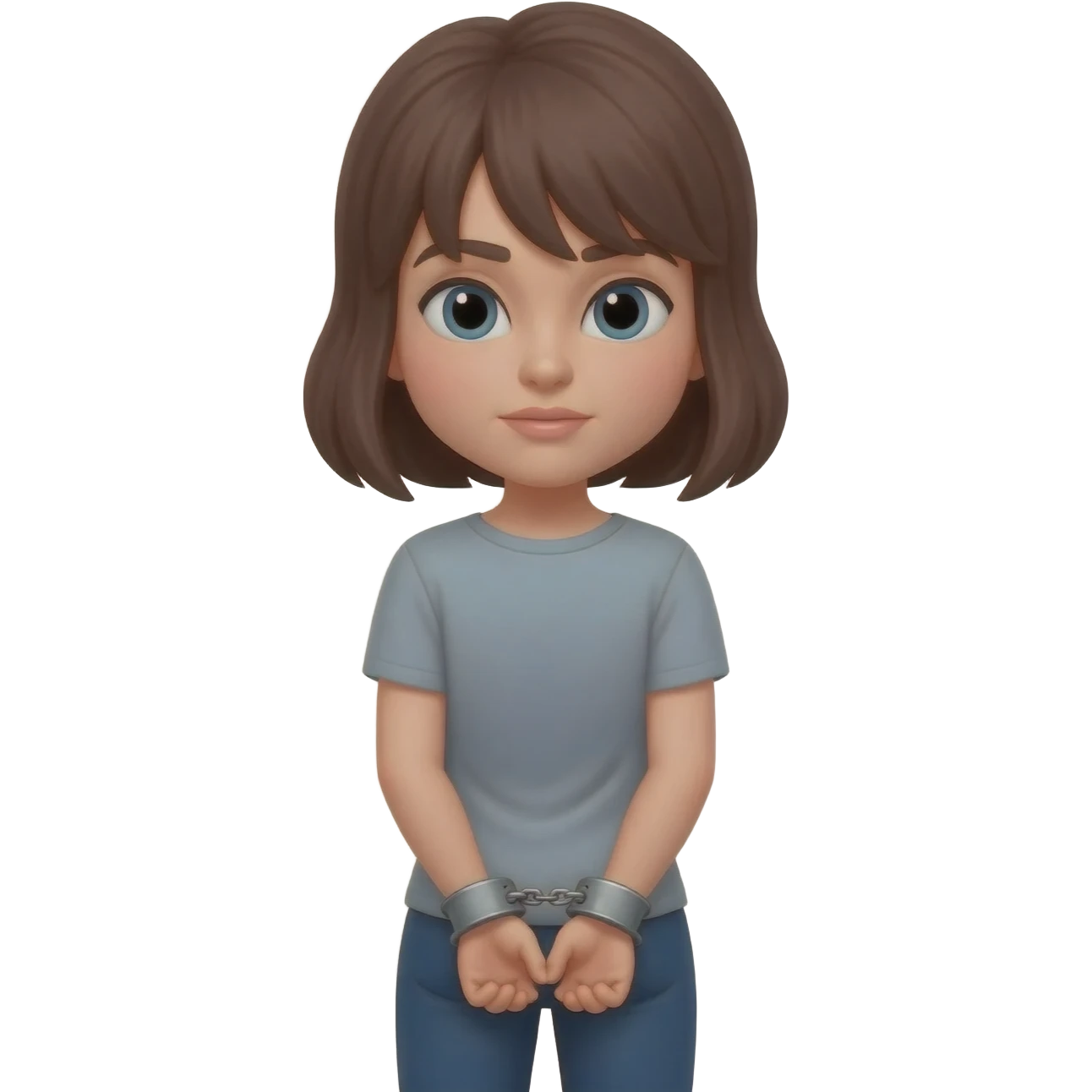 Bdsm women handcuffed behind back emoji