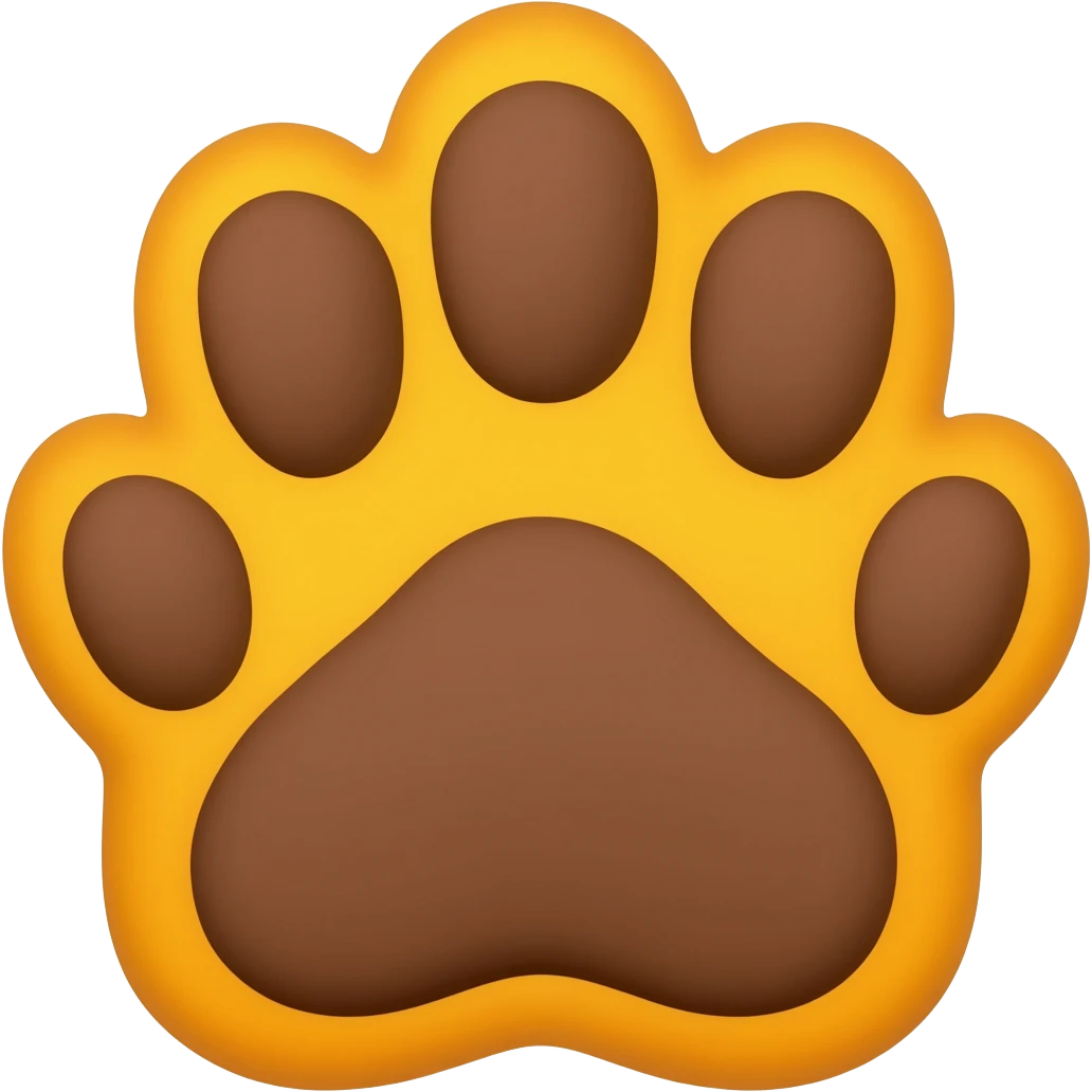 Tiger paw emoji