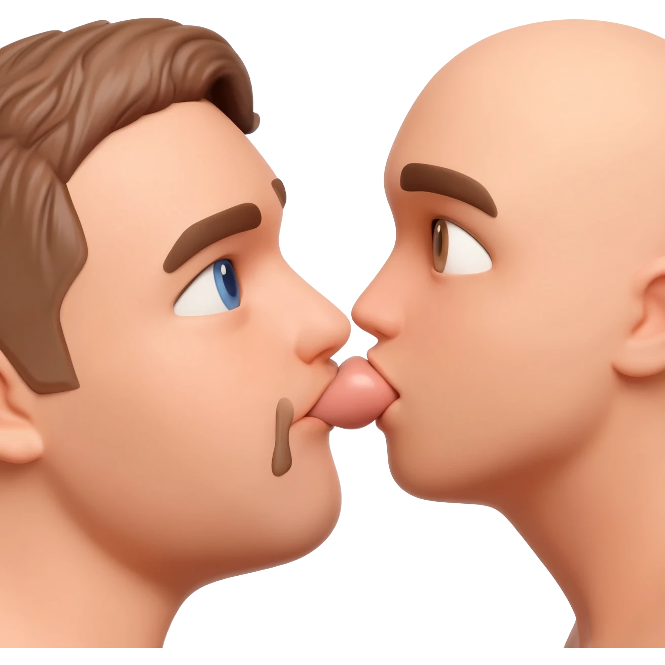Can you create a realistic 👀 of two bodies looking like they’re actually fucking emoji
