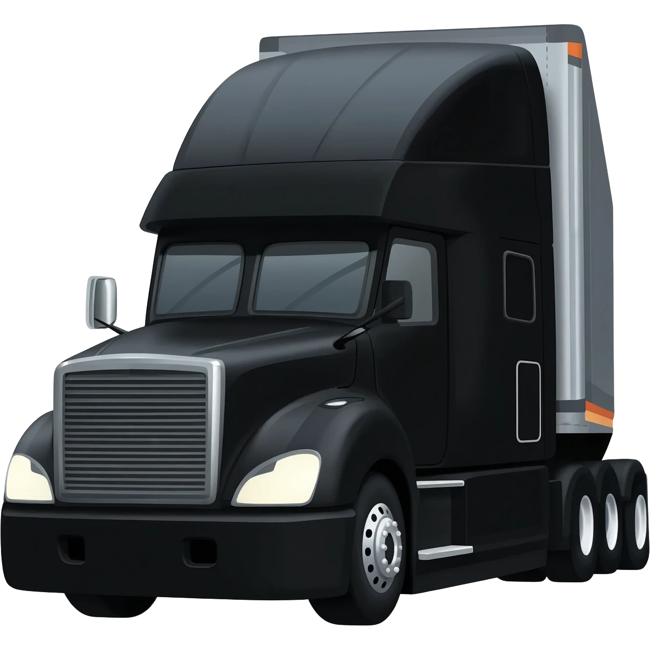 Black peterbilt with lights emoji