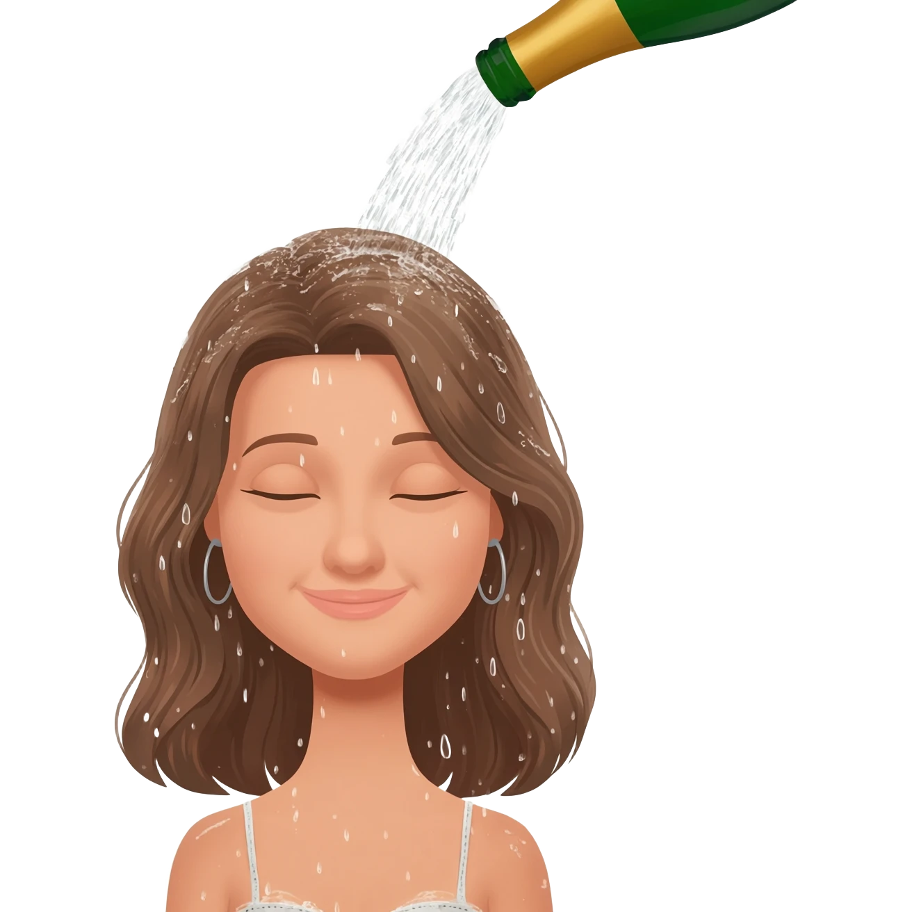 champagne shower emoji
