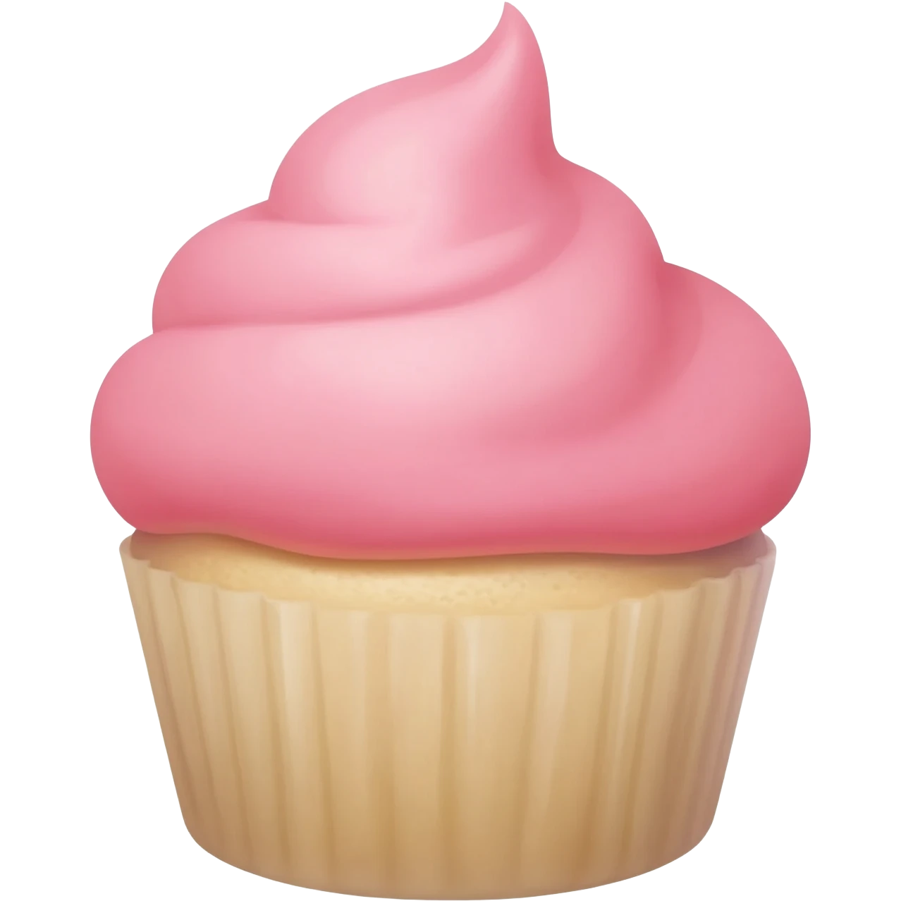 Cupcake with pink icing emoji