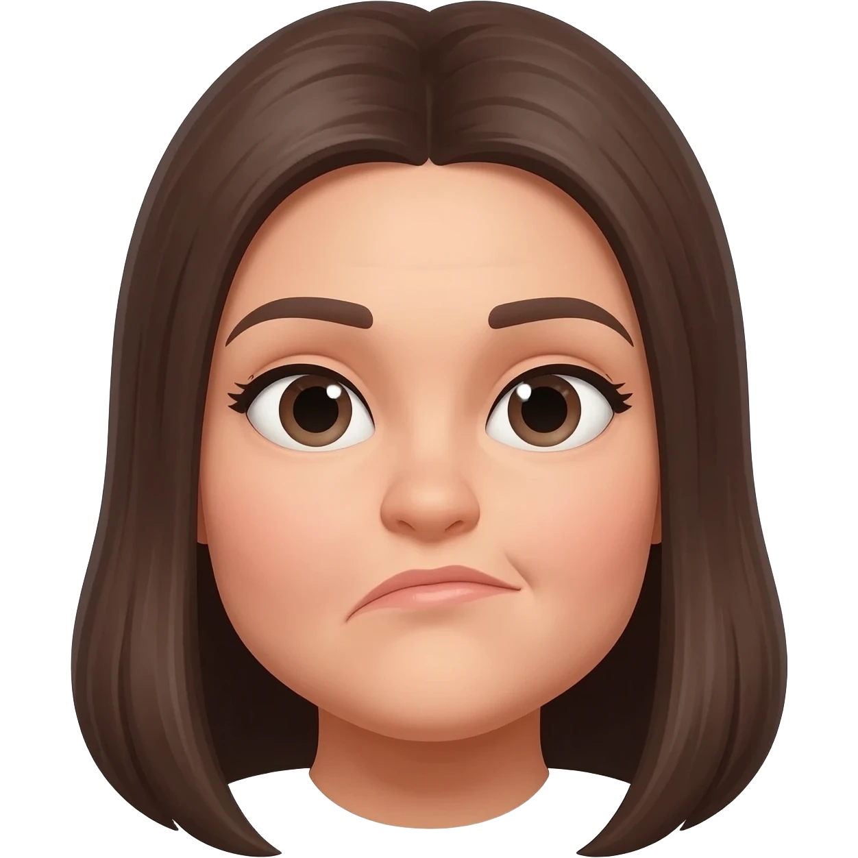 double chin women face emoji