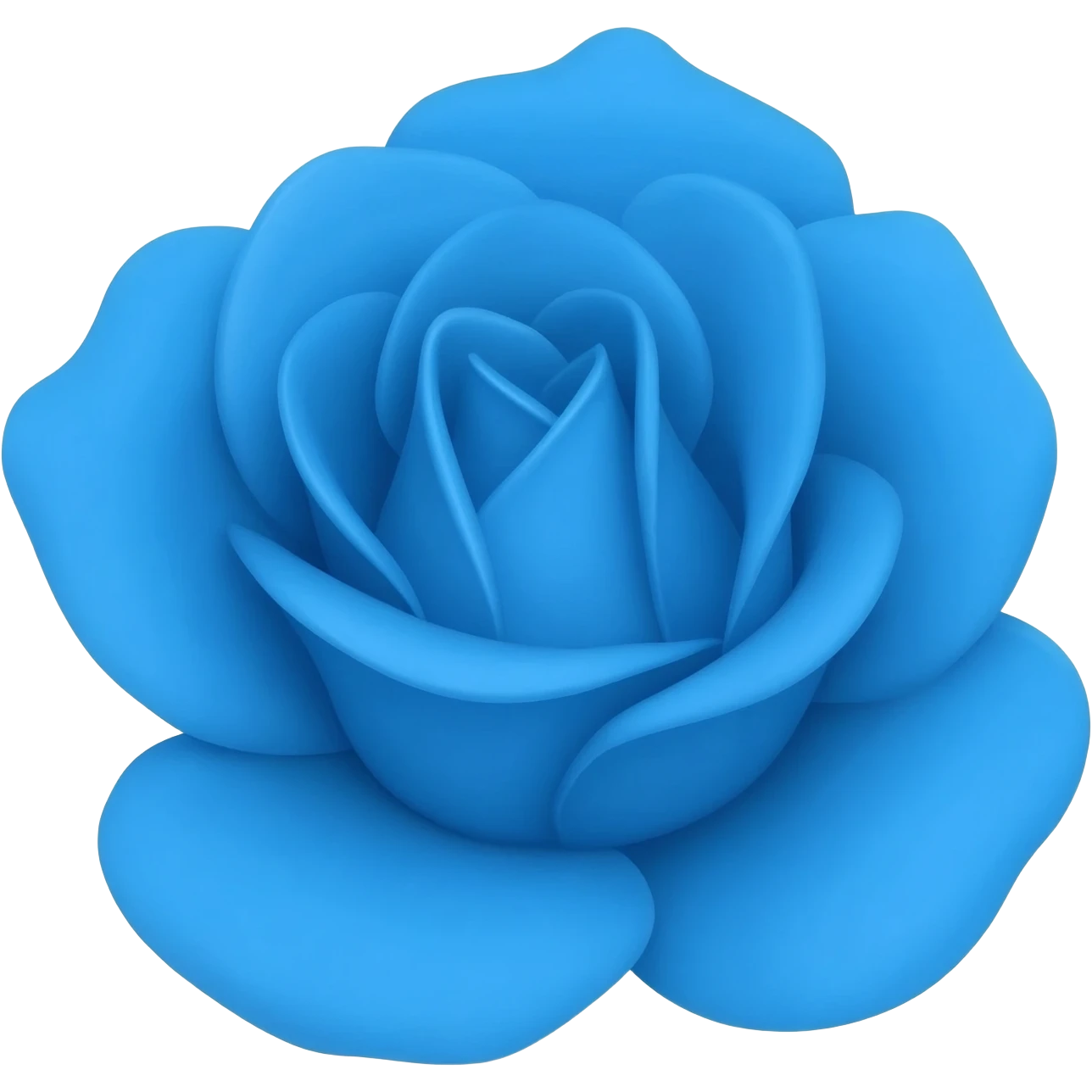 Cyan rose emoji
