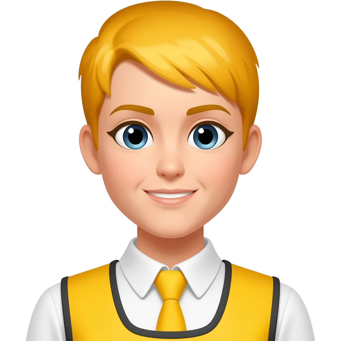 camarera amarillo restaurante emoji