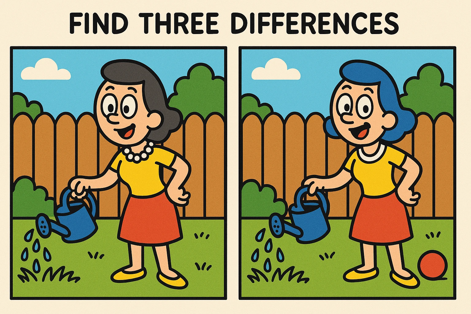 find three differences quiz emoji